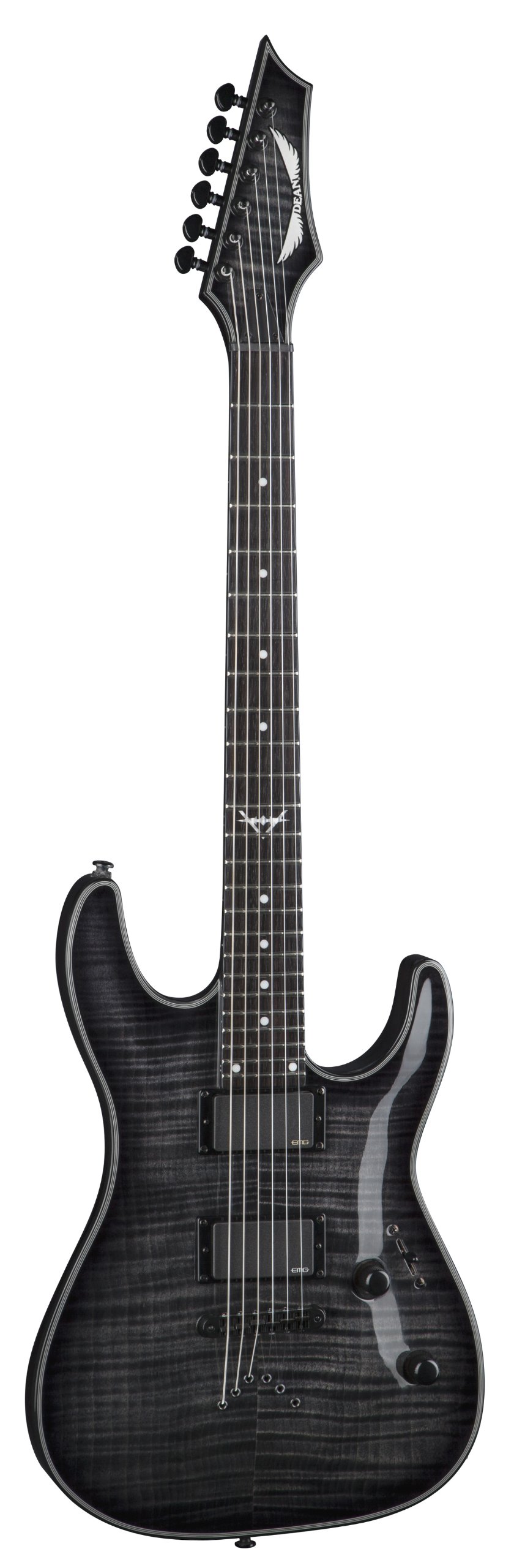 Dean C450 FM TBK Custom 450 Flame Top Electric Guitar with EMG